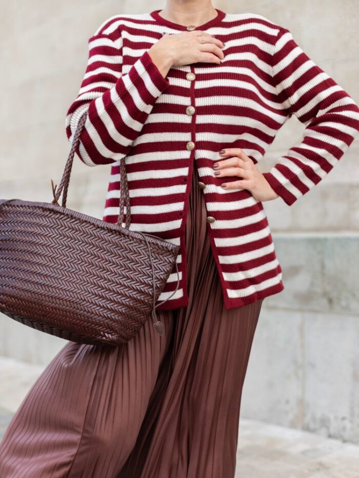 Elisa Aline olasz kézzel fonott bőrtáska